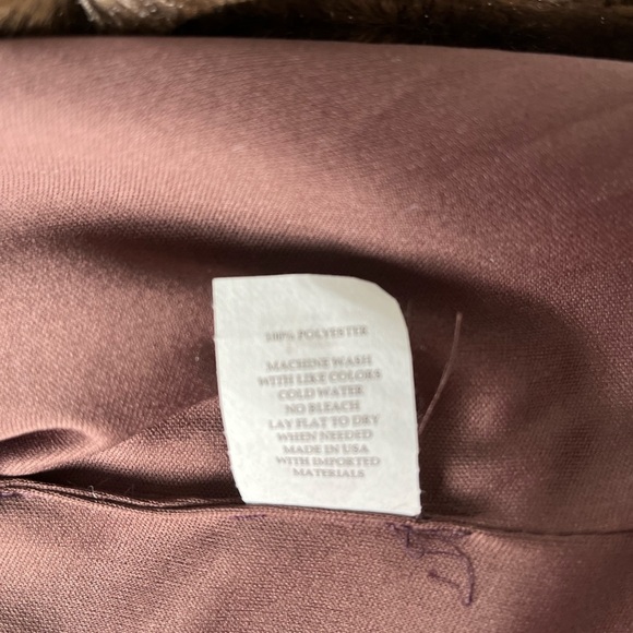 Macy's Girls Brown Faux Fur Vest - Size Large - Picture 5 of 9